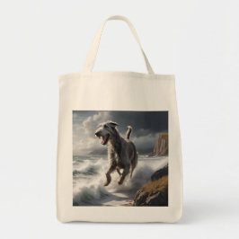 Irish Wolfhound Elegante Lebensmittelgeschäft Tote Tragetasche