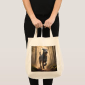 Irish Wolfhound Elegante Lebensmittelgeschäft Tote Tragetasche (Vorderseite (Produkt))
