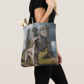 Irish Wolfhound Elegante Shoulder Tote Tag Tasche (Von Nahem)