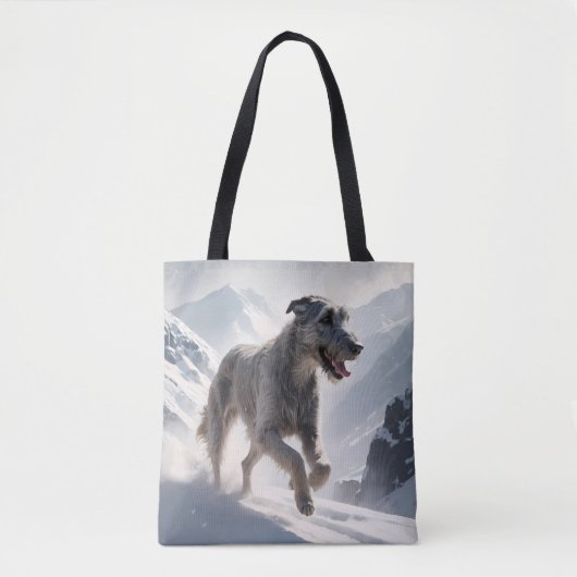 Irish Wolfhound Elegante Shoulder Tote Tag Tasche (Vorderseite)