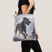 Irish Wolfhound Elegante Shoulder Tote Tag Tasche (Von Nahem)