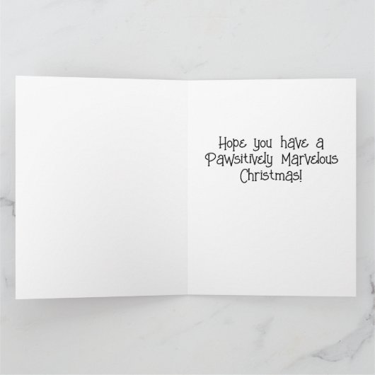 Irish Wolfhound Elf Puppy Christmas Card Karte (Innenseite)