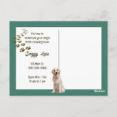 Irish Wolfhound Erinnerung vom Veterinäramt Postkarte (Rückseite)