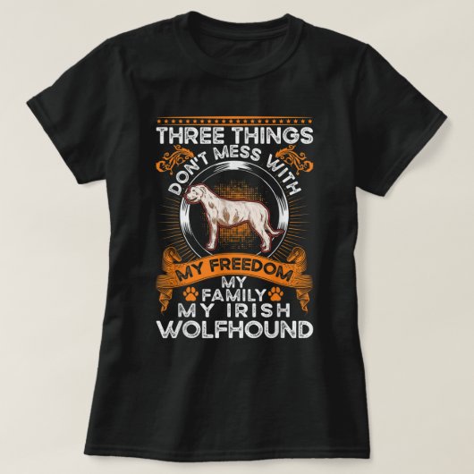 Irish Wolfhound Family Irish Wolfhound Irish Wolfh T-Shirt (Design vorne)