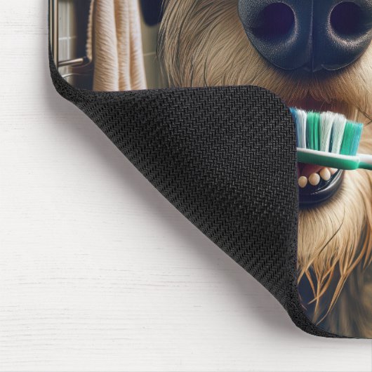 Irish Wolfhound feiert Zähne Mousepad (Ecke)