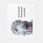 Irish Wolfhound Fleece-Decke – Süße Träume Fleecedecke (Vorderseite)