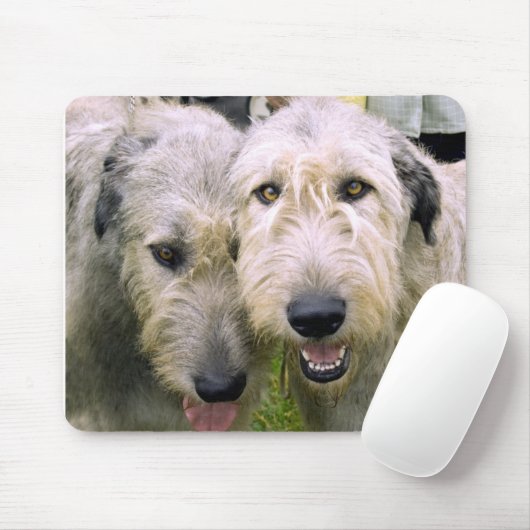 Irish Wolfhound Foto Mousepad (Mit Mouse)