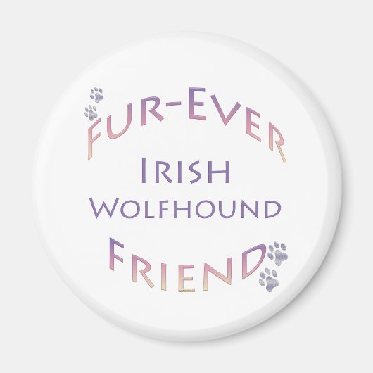 Irish Wolfhound Furever Magnet (Vorne)