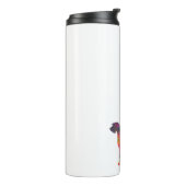 Irish Wolfhound Geometric Pattern Silhouette Multi Thermosbecher (Nach links gedreht)