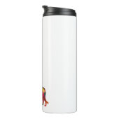 Irish Wolfhound Geometric Pattern Silhouette Multi Thermosbecher (Nach rechts gedreht)