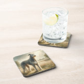 Irish Wolfhound Getränkeuntersetzer (Rechte Seite)