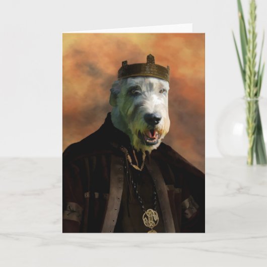 Irish Wolfhound Greeting Cards Nobility Dogs Gesch Karte (Vorderseite)