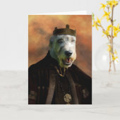 Irish Wolfhound Greeting Cards Nobility Dogs Gesch Karte (Gelbe Blume)