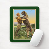 "Irish Wolfhound Greeting" Mousepad (Mit Mouse)