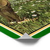 Irish Wolfhound Greeting Poster (Ecke)