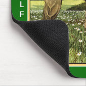 Irish Wolfhound-Gruß Mousepad (Ecke)