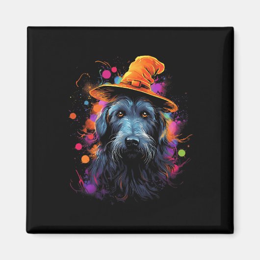 Irish Wolfhound Halloween Dog Pet Dog Magnet (Vorne)