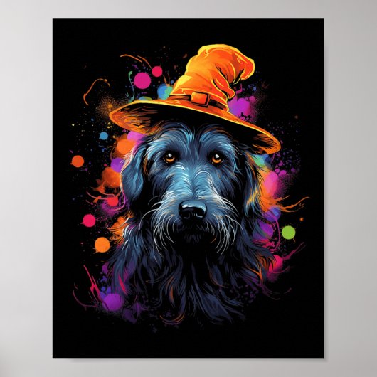Irish Wolfhound Halloween Dog Pet Dog Poster (Vorne)