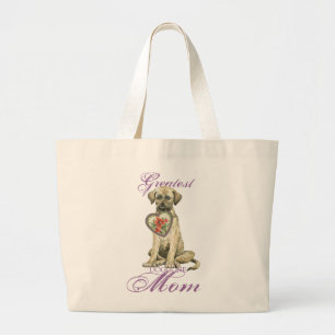 Irish Wolfhound Heart Mama Jumbo Stoffbeutel