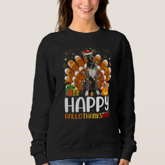Irish Wolfhound Hund Halloween Weihnachten Frohe H Sweatshirt