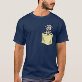 Irish Wolfhound Hund in der Pocket-Welpe T-Shirt (Vorderseite)