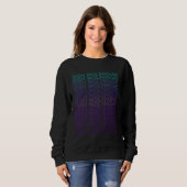 Irish Wolfhound Hund Retro Sweatshirt (Vorne ganz)