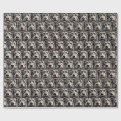 Irish Wolfhound Hunde Humor Geschenkpapier (Flach)