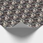 Irish Wolfhound Hunde Humor Geschenkpapier (Ecke)