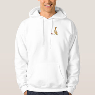 Irish Wolfhound Illustration by Gina Barbosa Hoodie