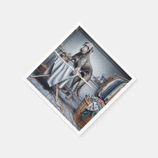 Irish Wolfhound Ironing Clothes Serviette (Ecke)