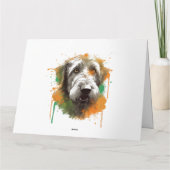 Irish Wolfhound Karte (Rückseite)