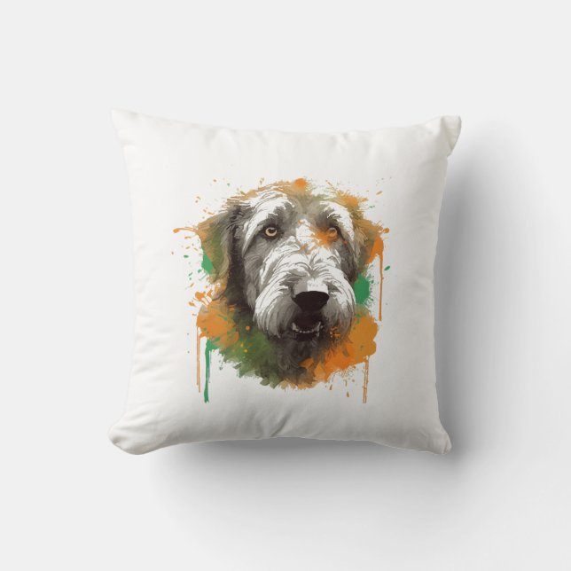 Irish Wolfhound Kissen (Vorderseite)
