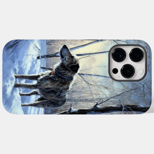 Irish Wolfhound Let It Snow Weihnachten Case-Mate iPhone Hülle (Rückseite (Horizontal))