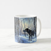 Irish Wolfhound Let It Snow Weihnachten Kaffeetasse (VorderseiteRechts)