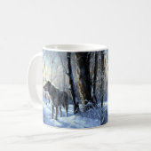 Irish Wolfhound Let It Snow Weihnachten Kaffeetasse (Vorderseite Links)