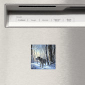 Irish Wolfhound Let It Snow Weihnachten Magnet (In Situ (Geschirrspüler))