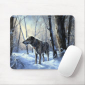 Irish Wolfhound Let It Snow Weihnachten Mousepad (Mit Mouse)