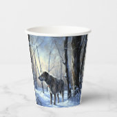 Irish Wolfhound Let It Snow Weihnachten Pappbecher (Vorderseite)