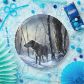 Irish Wolfhound Let It Snow Weihnachten Pappteller (Party)