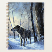 Irish Wolfhound Let It Snow Weihnachten Planer (Vorderseite)