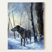 Irish Wolfhound Let It Snow Weihnachten Planer (Rückseite)