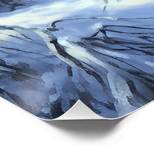 Irish Wolfhound Let It Snow Weihnachten Poster (Ecke)