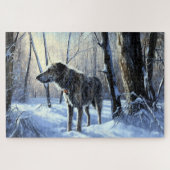 Irish Wolfhound Let It Snow Weihnachten Puzzle (Horizontal)