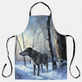 Irish Wolfhound Let It Snow Weihnachten Schürze (Vorderseite)