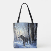 Irish Wolfhound Let It Snow Weihnachten Tasche (Rückseite)