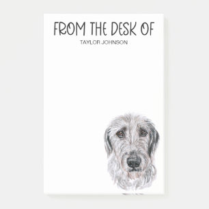 Irish-Wolfhound-Liebhaber Post-it Klebezettel