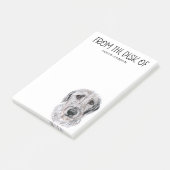 Irish Wolfhound Lover Post-it Klebezettel (angewinkelt)