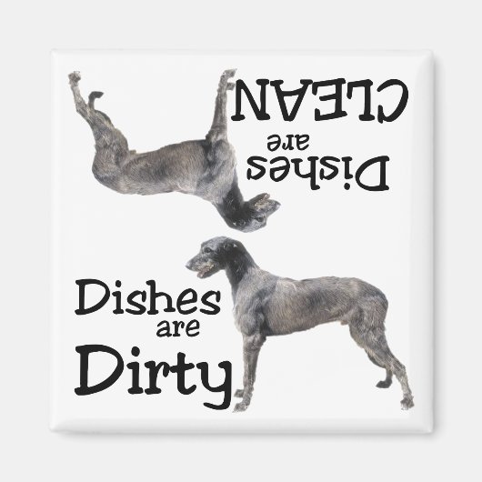 Irish Wolfhound Lovers Dishwasher Magnet (Vorne)