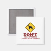 Irish Wolfhound Magnet (Vorderseite/Rückseite)