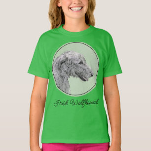 Irish Wolfhound-Malerei - Süße originelle Hundekun T-Shirt